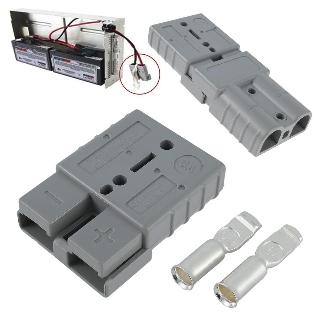 KindnessJP 10PCS 50A 600V Anderson Forklift UL94 V-0 Fire Protection Rated 12/10/8/7 AWG Quick