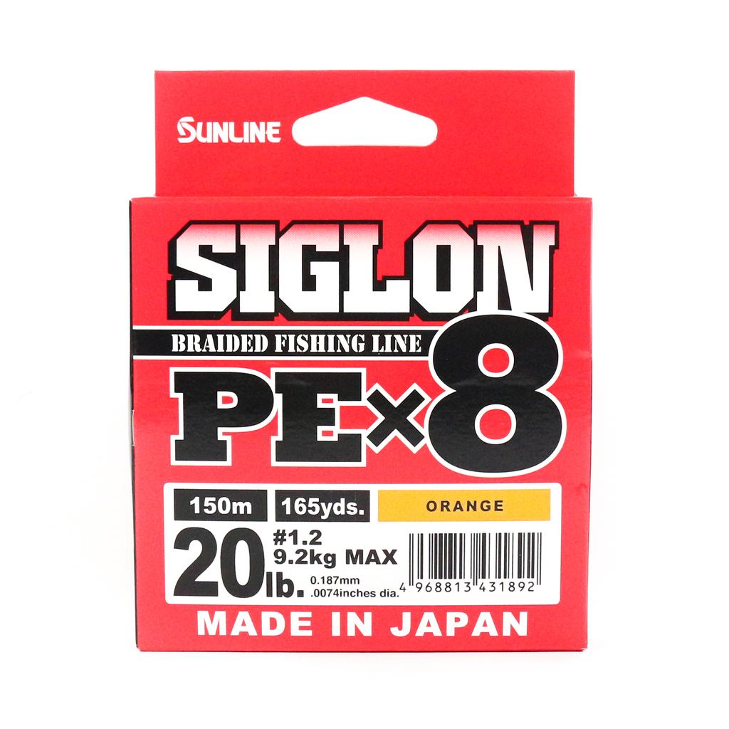 Sunline PE Line X8 Siglon 150M PE 1.2 20LB Portocaliu (1892)