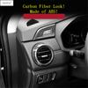Head Lamp / Water Cup Panel / Dashboard Side Middle Air AC Vent Cover Trim For Mitsubishi ASX   Carbon Fiber Accessories