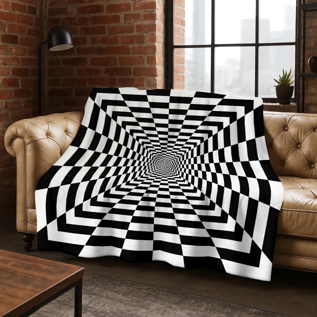 Schlangen und Leitern Spieldecke Wendbare Flanelldecke für Familienspaß Ganzjahreskomfort Verspieltes Design Geschenk