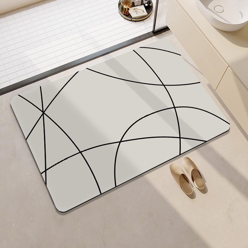 Japanese Diatom Mud Absorbent Non-Slip Quick-Dry Washable Floor Mat for Kitchen & Bathroom