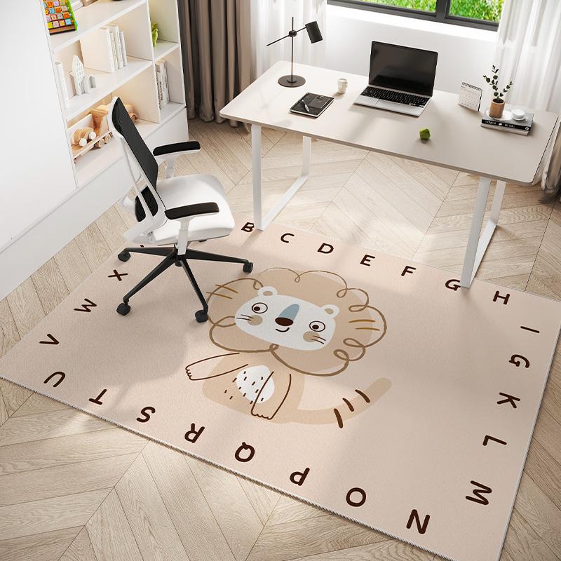VIKAMA Modern Minimalist Study Room Carpet, Non-slip Bedroom Dressing Table Mat, Office Gaming Chair Mat, Home Decoration
