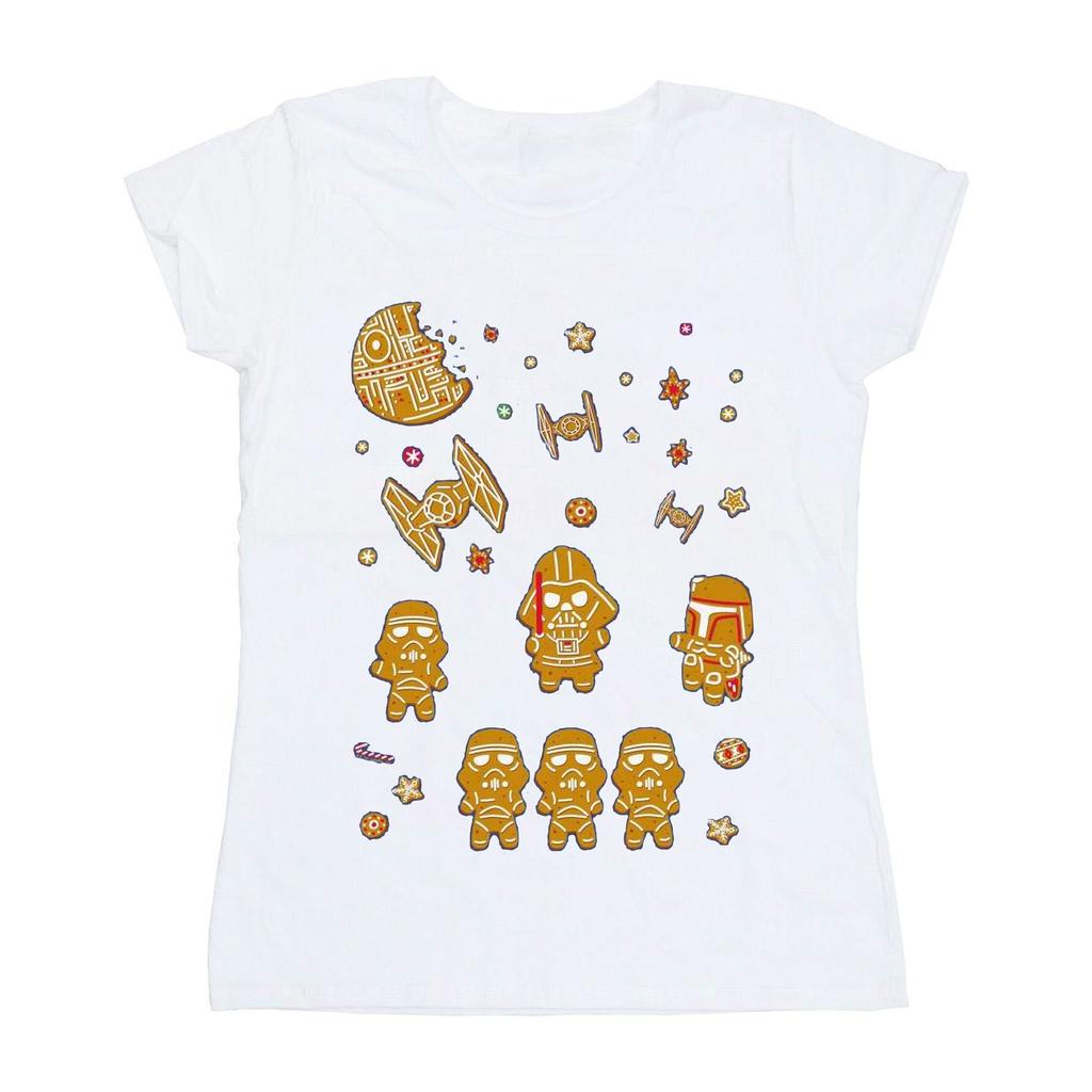Star Wars Womens/Ladies Gingerbread Empire Cotton T-Shirt