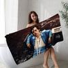 Asciugamano da Spiaggia Stampato in Microfibra Cantante Pop Classico H-Harry S-Styles Arrampicata su Montagna Yoga Spiaggia Nuoto Corsa Assorbente