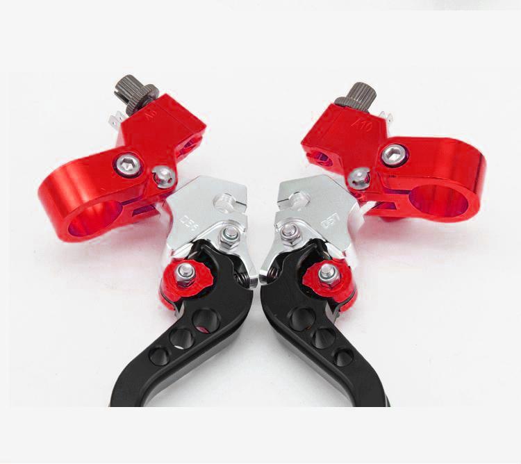 22mm Universal CNC Motorcycle Brake Clutch Levers/drum Brake Left And Right For Honda Yamaha Kawasaki Suzuki One Pair
