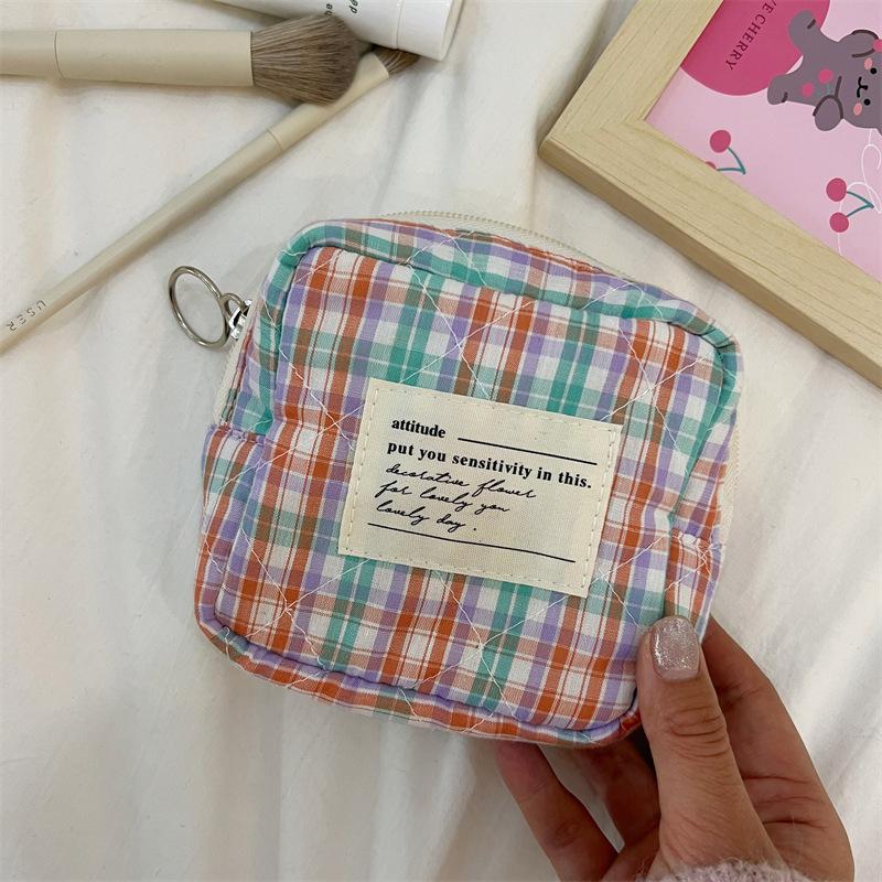 Cute Mini Cosmetic Bag Portable Candy Color Storage Bag Wash Bag Bag