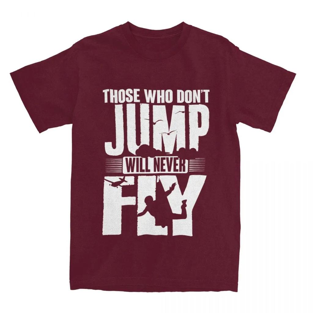 Vintage Base Jump Skydiving T-Shirts Men Women Airplane SkyDive Lover Tee Shirt Gift Idea Clothes