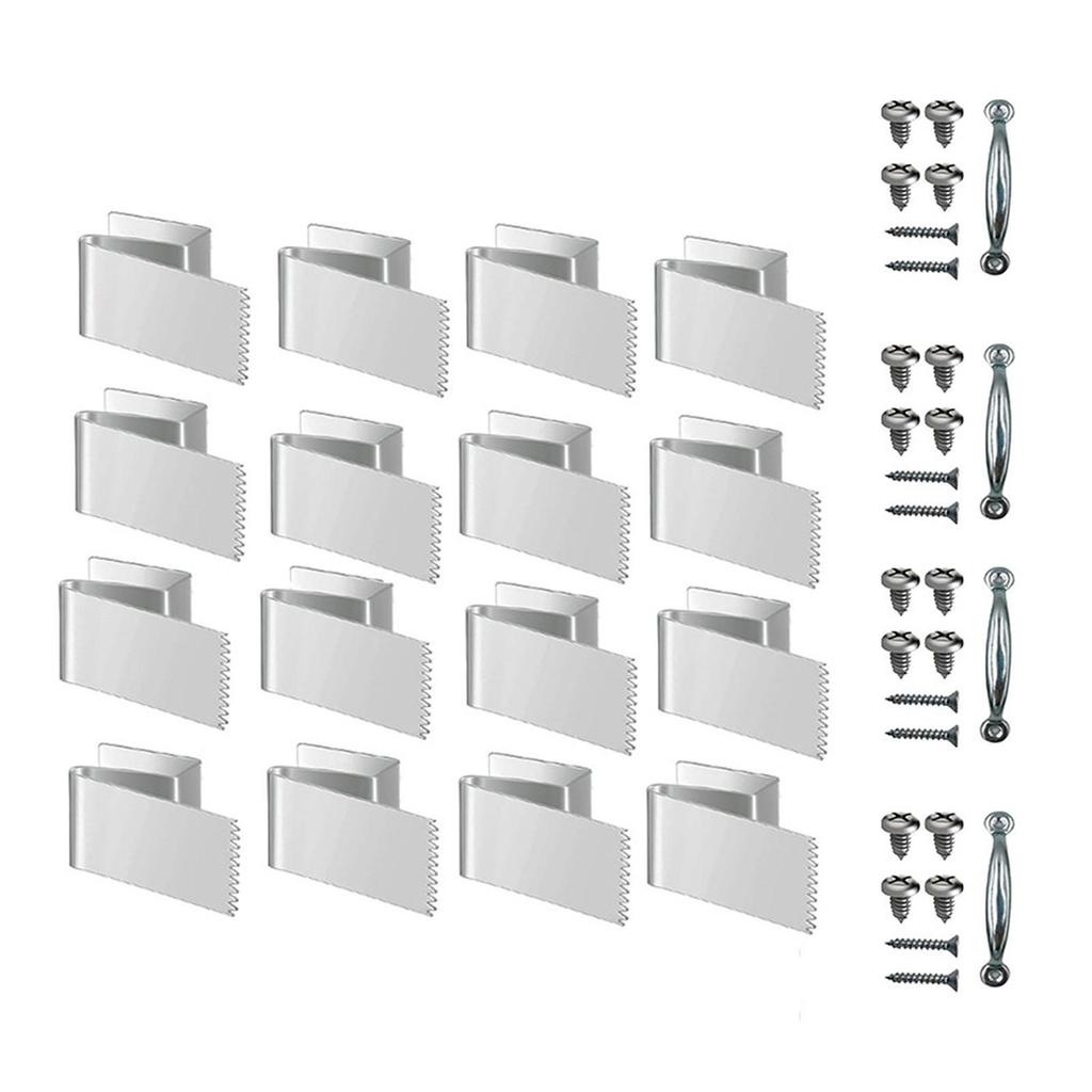 16Pcs Window Clips Effective Universal Fits 1/2 Inch Thick Plywood Shutters Window Protection Panels