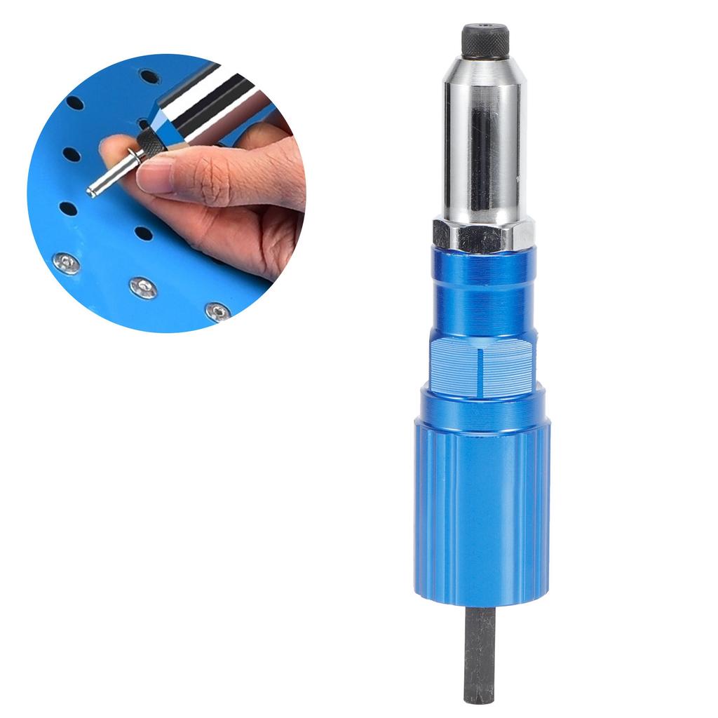 Rivet Drill Attachment Electric Riveter Conversion Connector Adaptor Electric Carpenter Tool