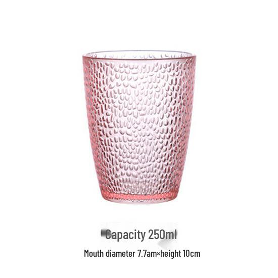 Colored Acrylic Water Cup: Transparent, Heat-Resistant, Drop-Resistant—Perfect for Mouthwash, Juice, Tea, or Beer.