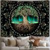 Mystical Tree of Life Wall Tapestry Bohemian Decorative Hanging Canvas for Bedroom Living Room Wall Art