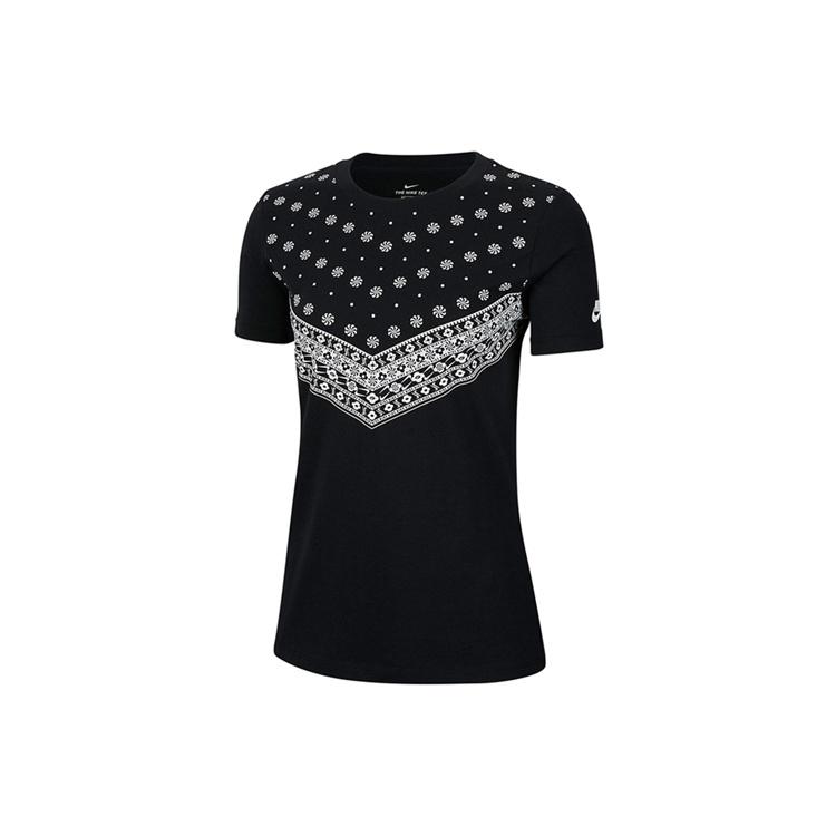 (WMNS) Nike Sportswear Athleisure Casual Sports Short Sleeve  Black  Women s CV8013-010 M