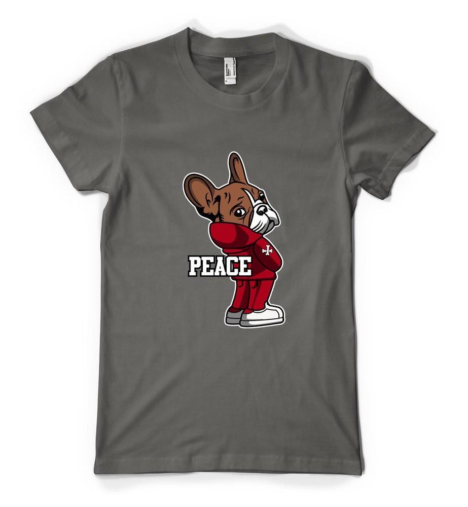 

Cute French Bulldog Peace Tracksuit Relaxation Personalised Adult Unisex T-Shirt S