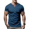 Summer New Short-sleeved Men T Slim Casual Men V-neck Short-sleeved T Shirt