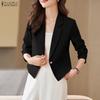ZANZEA Women Casual Turn Down Collar Long Sleeve Classic Blazer
