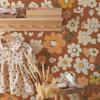 Flowers Bedroom Living Room Background Beautify Decorative Wall Cloth Wallpaper Self-adhesive