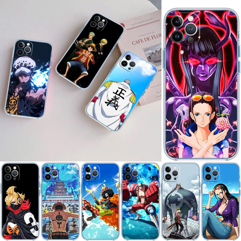 One Piece Cartoon Soft Shell Transparent Phone Case for Samsung Galaxy A04 A04S A14 A23 A34 A54 M23 M33 M52 M53