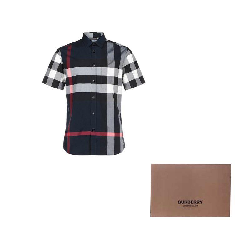 Burberry Shirt Men's Marine Blue 80208551