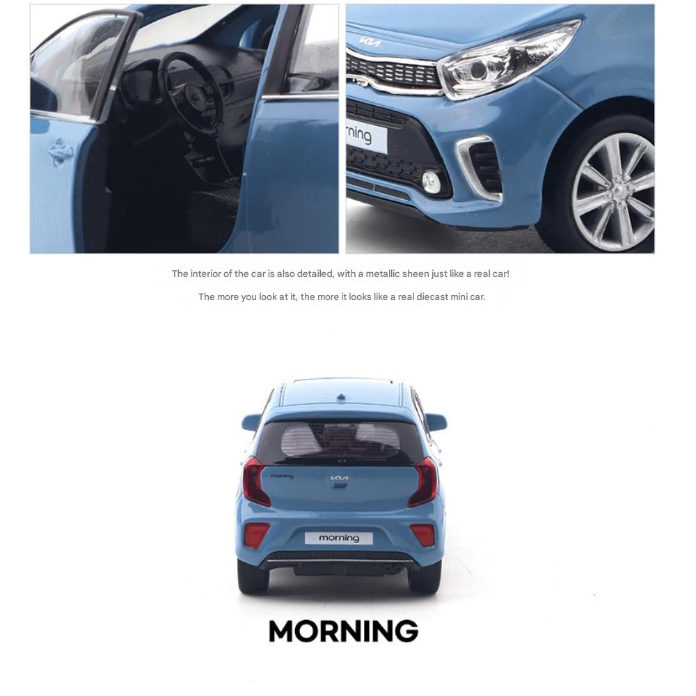 Kia All New Morning Diecast Mini-Auto-Serie (Option 2 Farben), 1 Stück