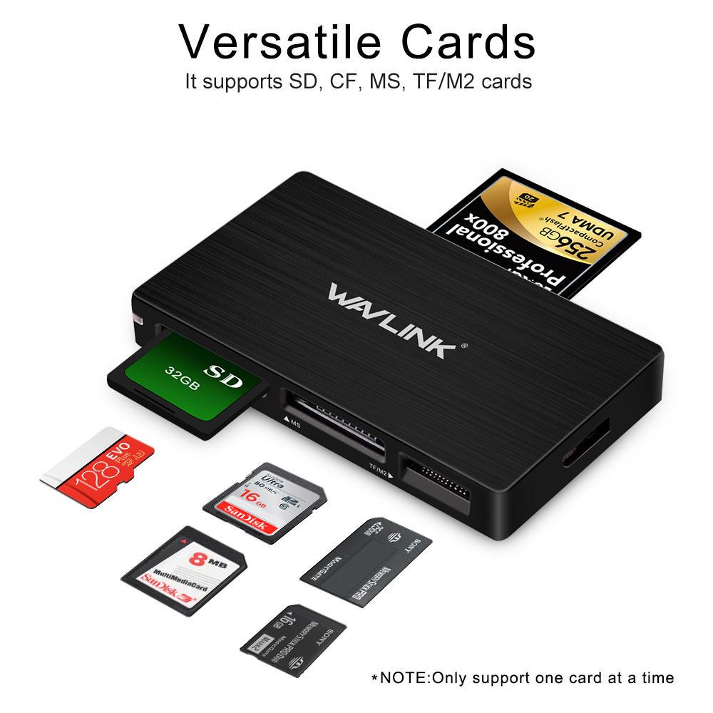 WAVLINK Universal USB 3.0 Lector de tarjetas para Compact Flash (CF