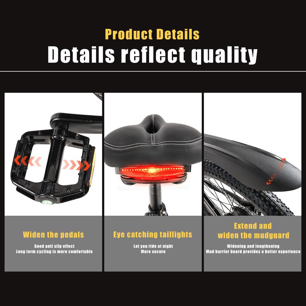 CMACEWHEEL AL26MAX Dospělé elektrické kolo Elektrické silniční kolo 48V 17Ah E-bike 26" Ebike 45 km/h Maximální rychlost