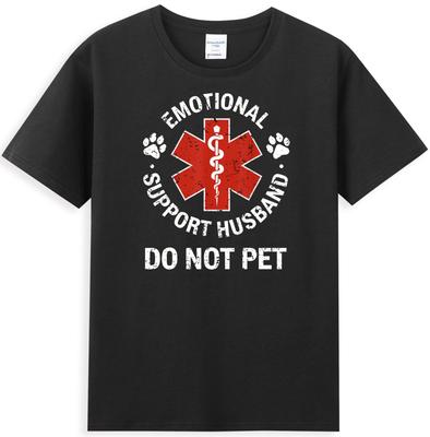 Emotional Support Husband Do Not Pet Funny Unisexs TShirt