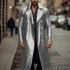 New product hot sale autumn and winter retro leather men's medium and long leather jacket