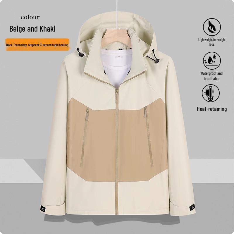 Autumn/Winter Windproof Waterproof Warm Jacket for Mountaineering, Fishing, Cycling, and Workwear with Custom Embroidery and Logo Options