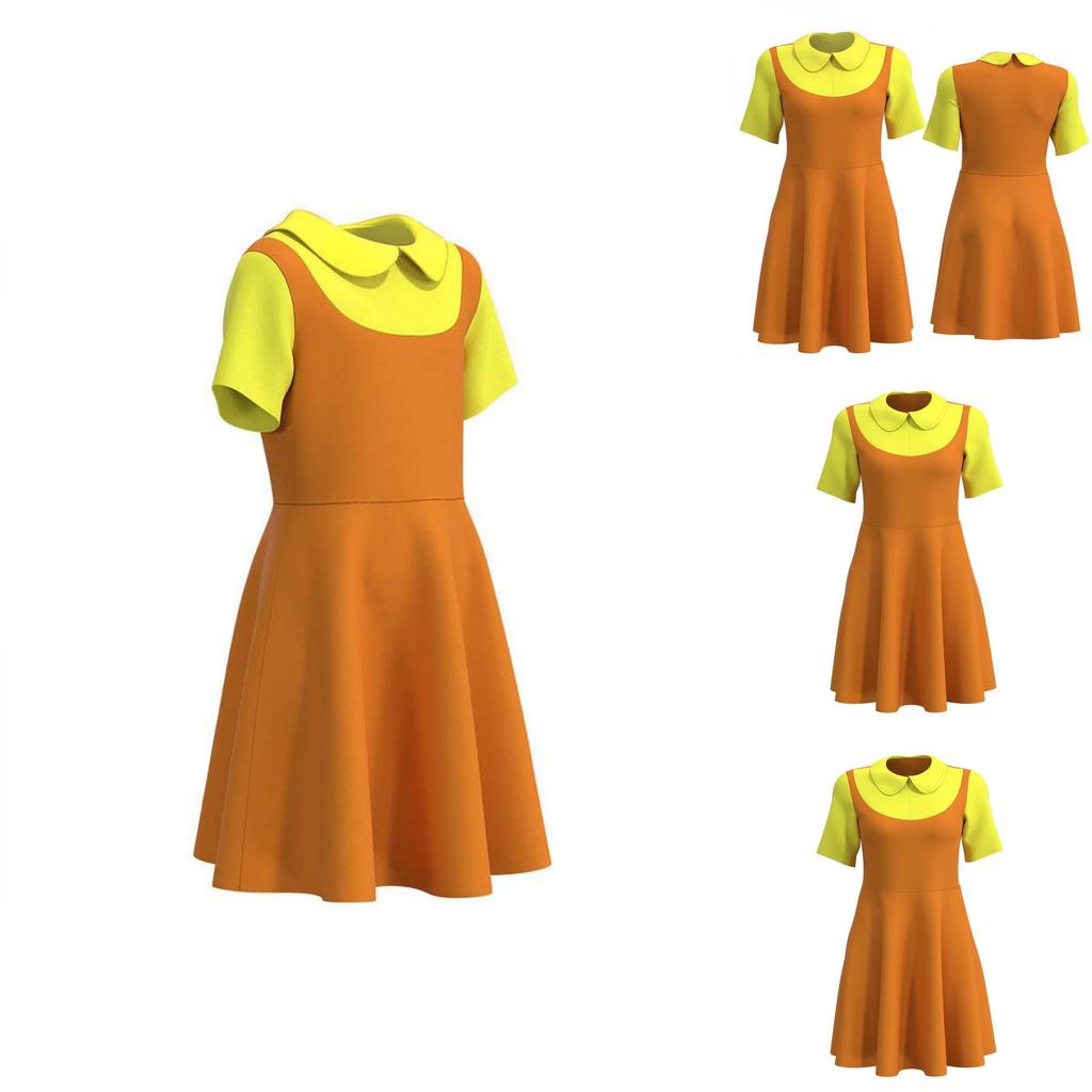 Hochwertiges Squid Game Cosplay Kostüm Kleid Neue Materialien Flexibel und Stilvoll