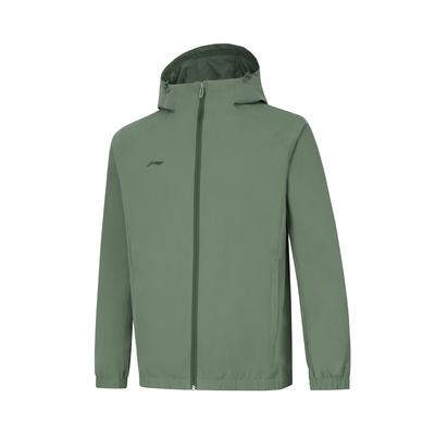 Futter Gruppenkauf Serie Einfarbig Reißverschluss Kapuzenjacke Lässiger Windbreaker Herren Oberbekleidung Grau-Grün AFDU627-2