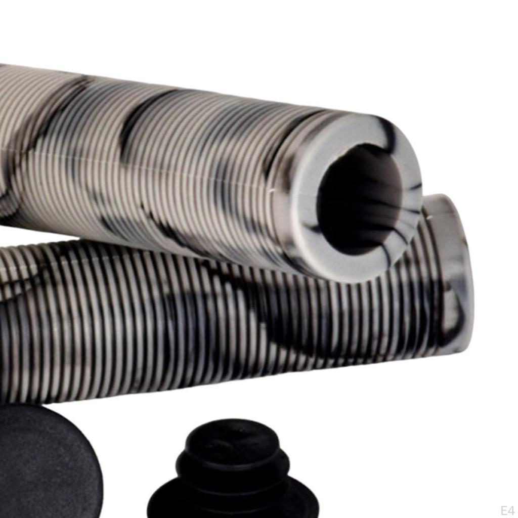 2 Pieces Bike Handlebar Grips Cycling Bar Covers Soft Sleeves Replacement Bicycle Handle