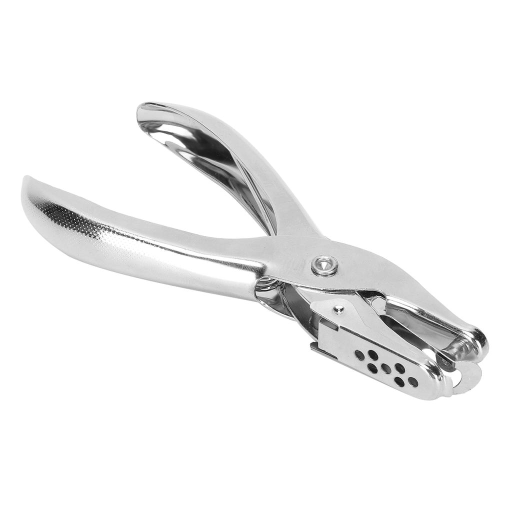 Steel Round Hole Puncher Pliers Home Office Leather Strap Notepad Hole Punching Tool