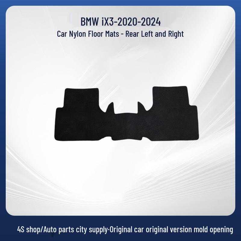 Brilliance BMW iX3 Floor Mats (2020-2024) - Black, Dirt-Resistant Nylon Car Interior Accessories