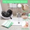 Bamboo Charcoal Bath Ball Bath Flower  Bath Loofahs Sponge Shower Pouf Body Scrubber Ball Mesh Pouf Bath Sponge