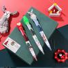 Cartoon Christmas Tree Ballpoint Pen - Cute Santa & Snowman Design, Perfect Gift for Elementary Students