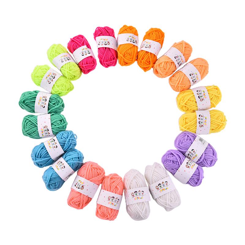 Colorful DIY Yarn Painting Kit for Kids: Handmade Woolen Yarn Balls