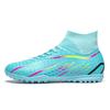 High-top football shoes male and female adult students long nails broken nails grass game training shoes