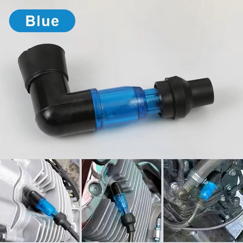 BLALION Motorrad Blitz Zündkerzenstecker Universeller Motorrad Zündung Zündkerzenstecker 90 Grad Blitzender Zündkerzenstecker Für Moto