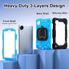 2024 Redmi Pad SE 8.7'' Case: 360° Rotating Stand, Silicone Anti-fall Shell
