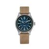 H70545540 Khaki Field Titanium Auto 42MM Blue Leather Men's Watch