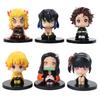 Demon Slayer Chibi-style Sitting Tanjiro And Zenitsu Agatsuma Toy Figurine/car Toy