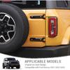 For Bronco Tailgate Hinge Cover Trim Black for Ford Bronco 2021 2022 2023 Black Exterior Accessories 2pcs