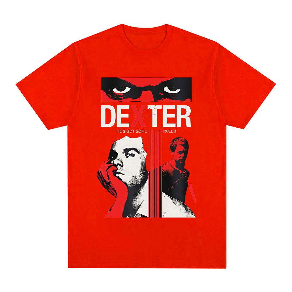 TV Play Dexter Morgan Eyes T-shirts Men Women Clothing Casual Cotton Short Sleeves Oversized T Shirts Fashion Hip Hop Tee Shirt