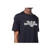 Emporio Armani SS23 Logo Print Detail Short Sleeve T-Shirt Men Tops Navy-Blue 3R1TU8-1JSAZ-0920