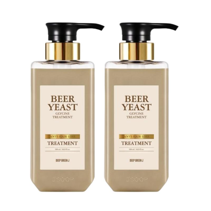 J.SOOP Beer Yeast Glycine Hair Treatment 500ml – Anti-Hair Loss Protein Repair, Deep Moisture & Shine Care