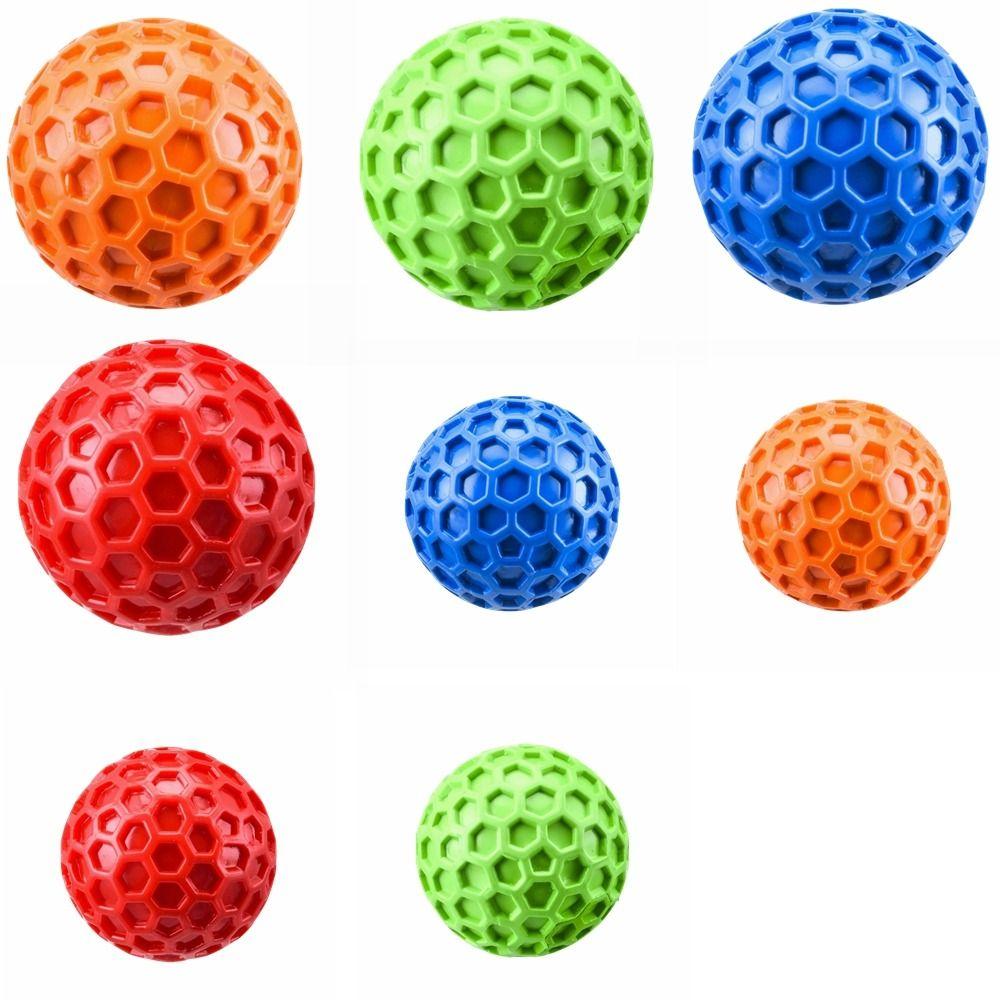 Rubber Dog Sound Ball Interactive Squeaky Dog Toy Easy To Clean Dog Chew Toy  Indoor Play