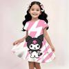 Sanrio New Summer Girls Dress Hello Kitty 3D Printed Fashionable Cartoon Cute Princess Girls Clothes Skirt Party Boys Kitty Cat