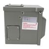 RV Power Outlet Box 50 Amp Enclosed Lockable Weatherproof Outdoor RV Electrical Outlet Panel Iron Shell Type Female Plug