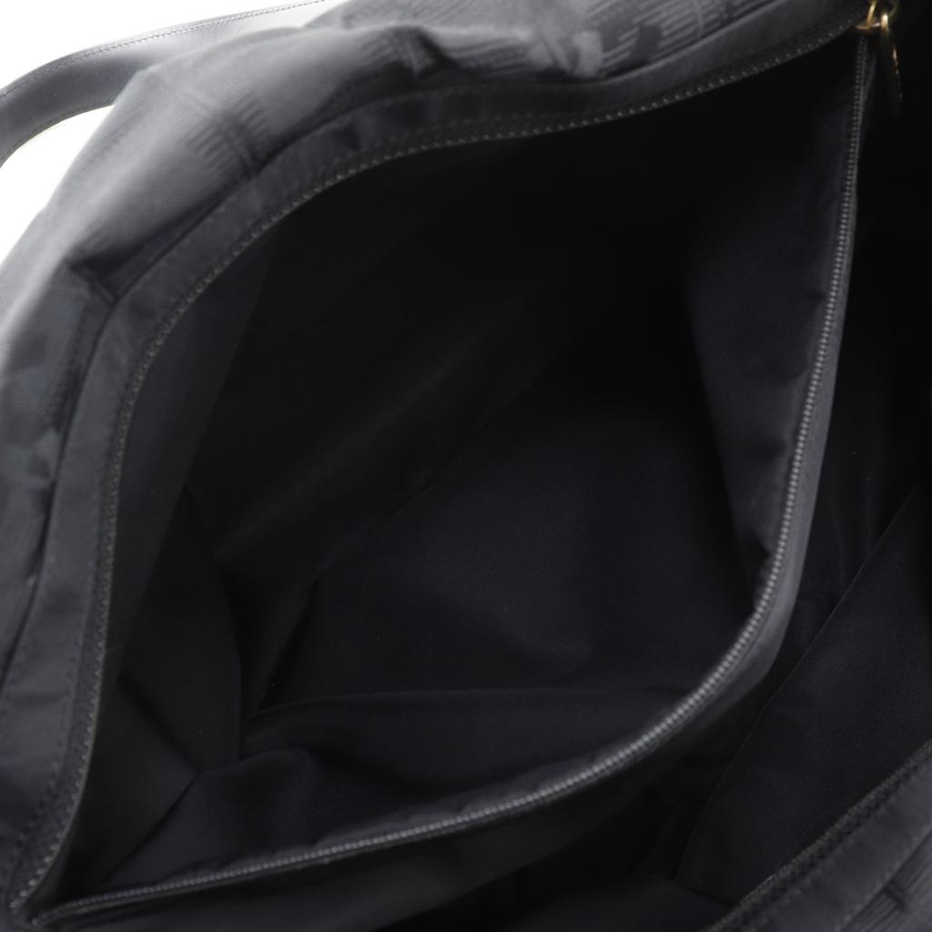 Chanel New Travel Line Tote MM Tote Bag A15991 Black Nylon Canvas Women Used