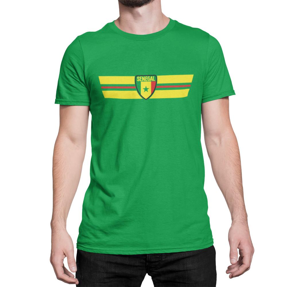 

СЕНЕГАЛ Футбол Мужская Футболка Африка Чемпионат Мира Полоска Флаг Африки 2024 XL